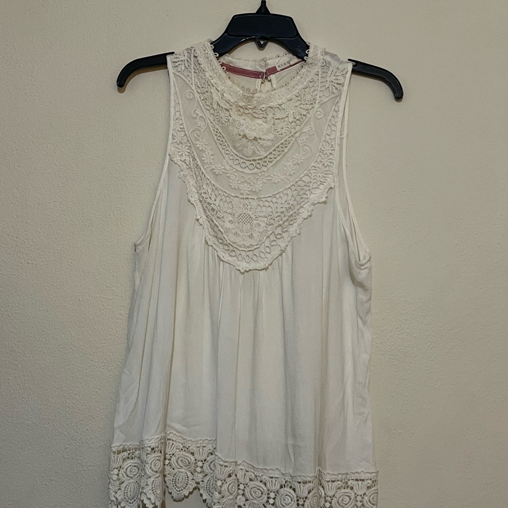 beige lace beautiful blouse